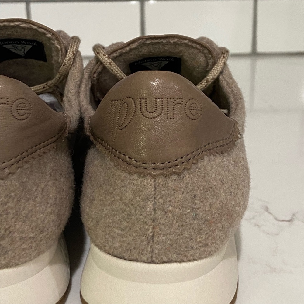 Paul Green Size 4 US Size 6.5 Kalista Merino Wool Leather Luxury Sneaker - Picture 6 of 16